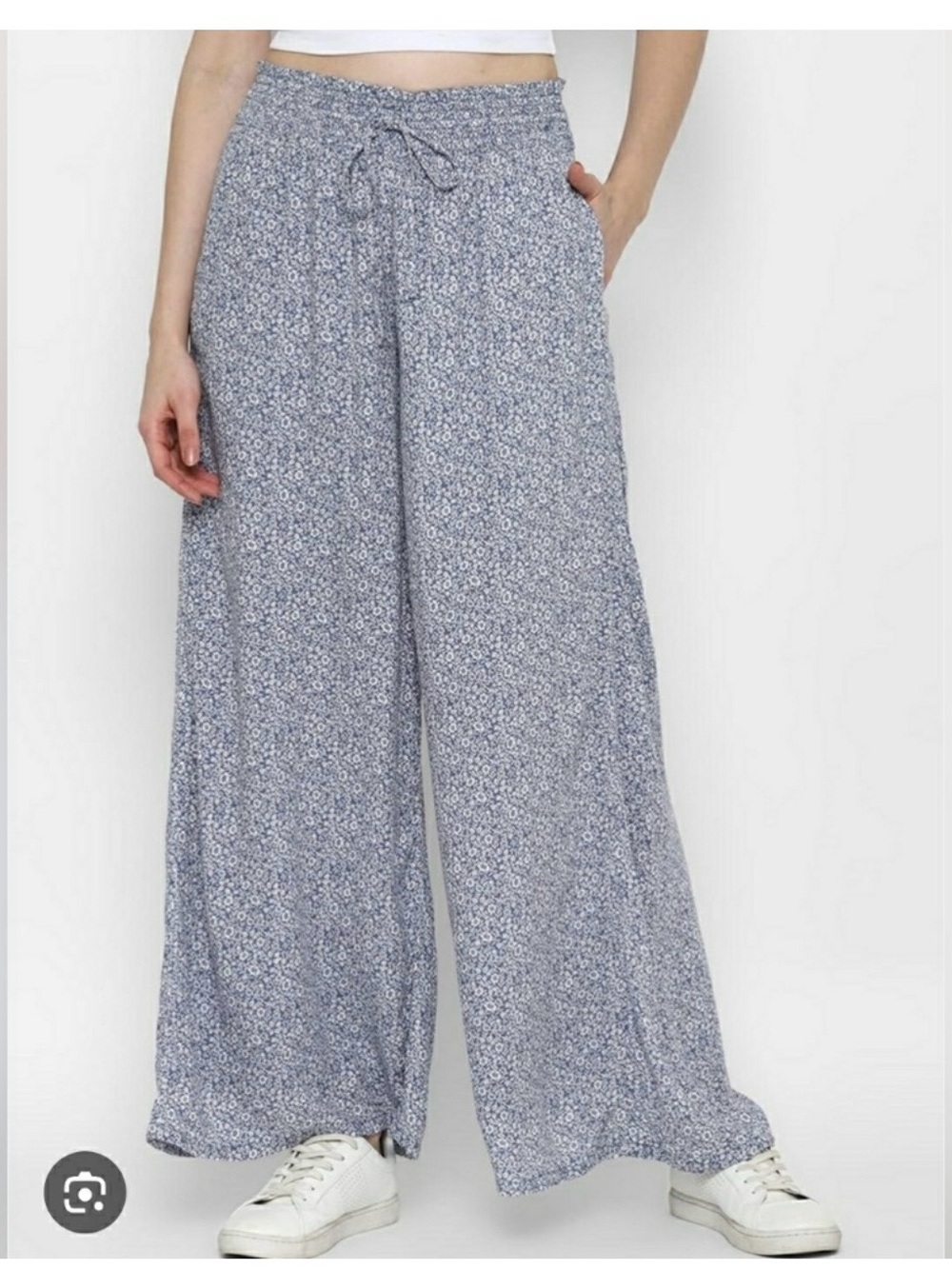 Floral Blue Wide-Leg Set - Picture 2 of 9